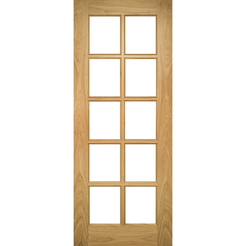 Internal Oak Bristol Clear Bevelled Glazed Door